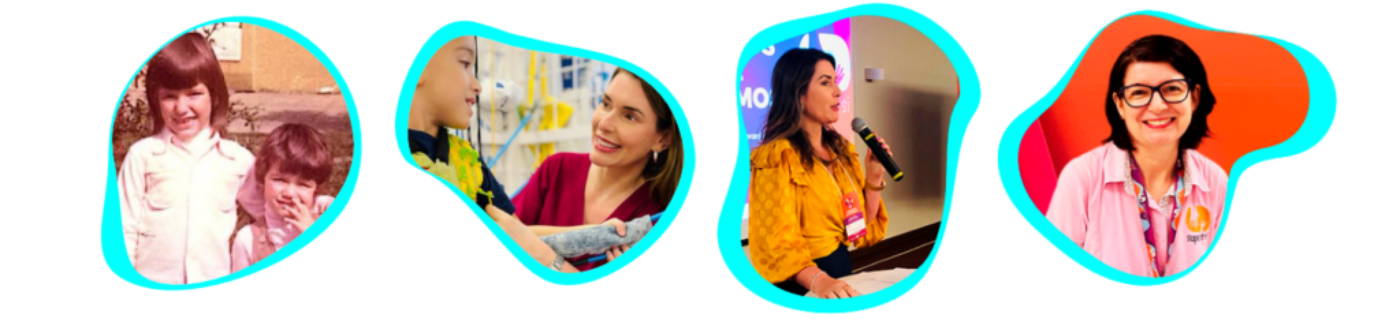 Clínica Superarsi Referência em Super TEA - Romina Figueiredo atendendo e com a irmã Tessa